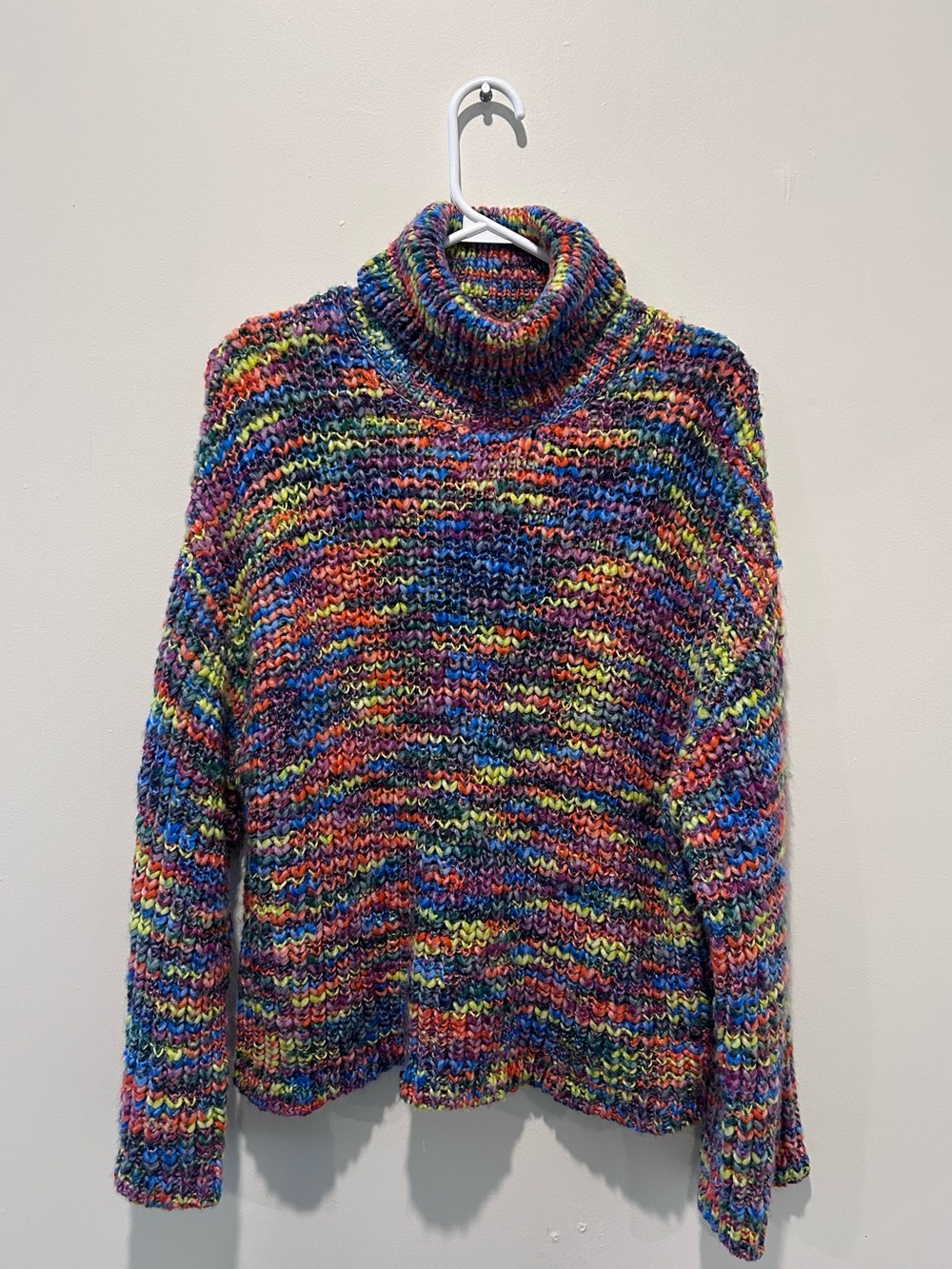 Reitmans Rainbow Multicolor Turtleneck Sweater